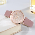 WWOOR 8851 Women Watches Quartz Watch Leather Rhinestone Fashion Wristwatches Luxury Brand Reloj de mujer Factory